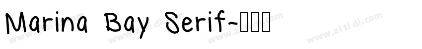Marina Bay Serif字体转换